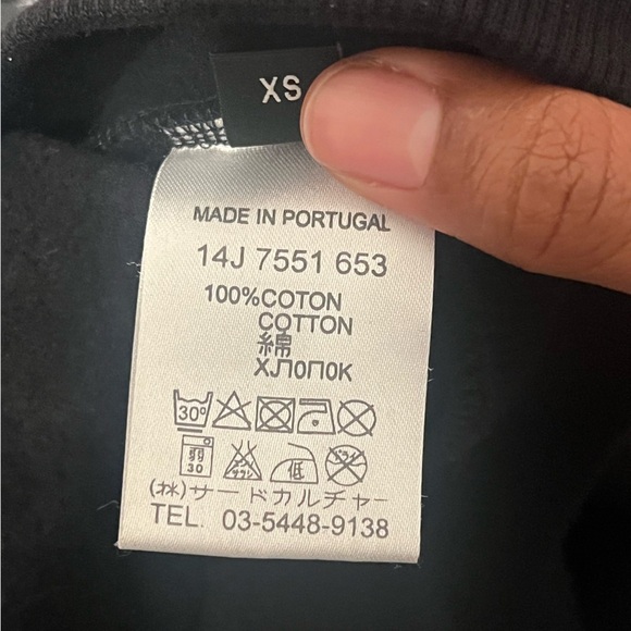 GIVENCHY Riccardo Tisci tribal girl graphic print cotton crew sweater XS - Picture 10 of 10